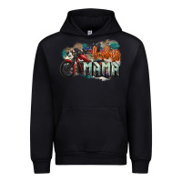 Black Badass Mama motorcycle Urban Hoodie - HowdyJamesFarm