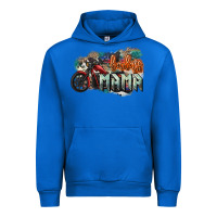 Cobalt Badass Mama motorcycle Urban Hoodie - HowdyJamesFarm
