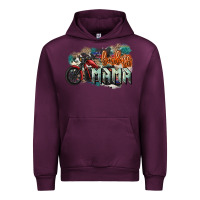 Mauve Wine Badass Mama motorcycle Urban Hoodie - HowdyJamesFarm