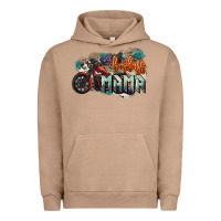 Pigment Burro Badass Mama motorcycle Urban Hoodie - HowdyJamesFarm