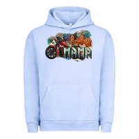 Pigment Grape Ice Badass Mama motorcycle Urban Hoodie - HowdyJamesFarm