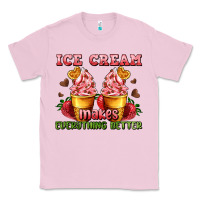 Bubblegum Pink ice cream makes everything better Classic Tee - AdoDesignShop