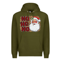 Army Green Ho Ho Ho Santa Premium Hoodie - Bettercallsaul
