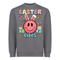 Storm easter vibes smiley face Heavyweight Sweatshirt - Artiststas