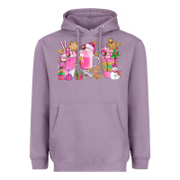 Lavender Pink Christmas Coffee Cups Bbs Heavyweight Hoodie - BundleAndBundleShop
