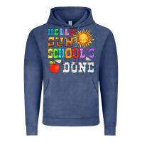 Vintage Denim hello sun schools done Vintage Hoodie - HRA Design Shop