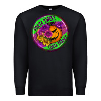 Black halloween round earrings Premium Sweatshirt - BundleAndBundleShop