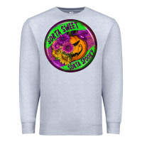 Heather Grey halloween round earrings Premium Sweatshirt - BundleAndBundleShop