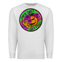 Oatmeal Heather halloween round earrings Premium Sweatshirt - BundleAndBundleShop