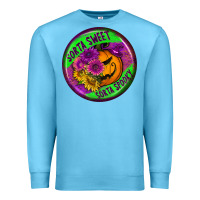 Ocean Blue halloween round earrings Premium Sweatshirt - BundleAndBundleShop