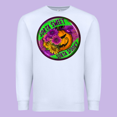 Halloween Round Earrings Premium Sweatshirt Designed By Bundleandbundleshop