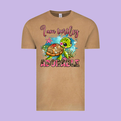I Am Turtley Adorable Vintage Tee Designed By Adodesignshop