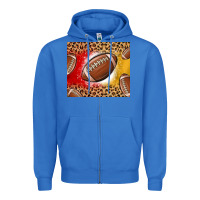 True Royal team color red and gold football Zipper Hoodie - MaliasSmallBusiness