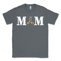 Charcoal Heather LIL Autism Mom Classic Tee - CowhideDigitalArt