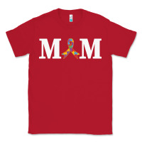 Red LIL Autism Mom Classic Tee - CowhideDigitalArt