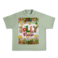 Oil Green Christmas Jolly Nurse Urban Heavy Tee - Artiststas