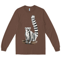 Chestnut Ringtail Cat Long Sleeve Tee - LillyAllenDesigns