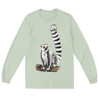 Matcha Ringtail Cat Long Sleeve Tee - LillyAllenDesigns