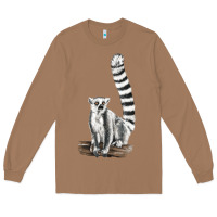 Toasted Coconut Ringtail Cat Long Sleeve Tee - LillyAllenDesigns