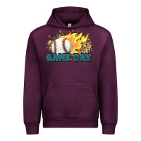 Mauve Wine game day baseball leopard flames fireball Urban Hoodie - HowdyJamesFarm