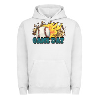Pigment Lunar Rock game day baseball leopard flames fireball Urban Hoodie - HowdyJamesFarm