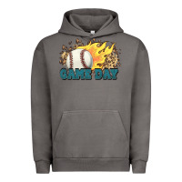 Pigment Tornado game day baseball leopard flames fireball Urban Hoodie - HowdyJamesFarm