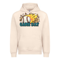 Game Day Baseball Leopard Flames Fireball Urban Hoodie | Teevron