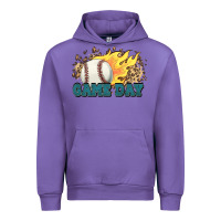 Tulip game day baseball leopard flames fireball Urban Hoodie - HowdyJamesFarm