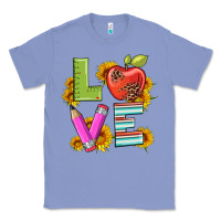 Colony Blue love with pen and  serape leopard Classic Tee - Artiststas