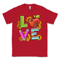 Red love with pen and  serape leopard Classic Tee - Artiststas
