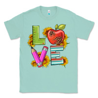 Seafoam love with pen and  serape leopard Classic Tee - Artiststas