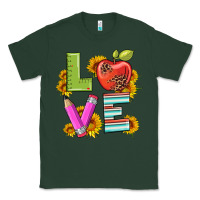 Sports Green love with pen and  serape leopard Classic Tee - Artiststas