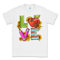 White love with pen and  serape leopard Classic Tee - Artiststas