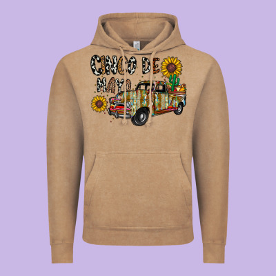 Cinco De Mayo Truck Vintage Hoodie Designed By Cowhidedigitalart