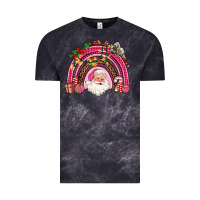 Cloud Black pink christmas rainbow Vintage Tee - AdoDesignShop