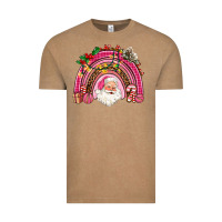 Vintage Coffee pink christmas rainbow Vintage Tee - AdoDesignShop