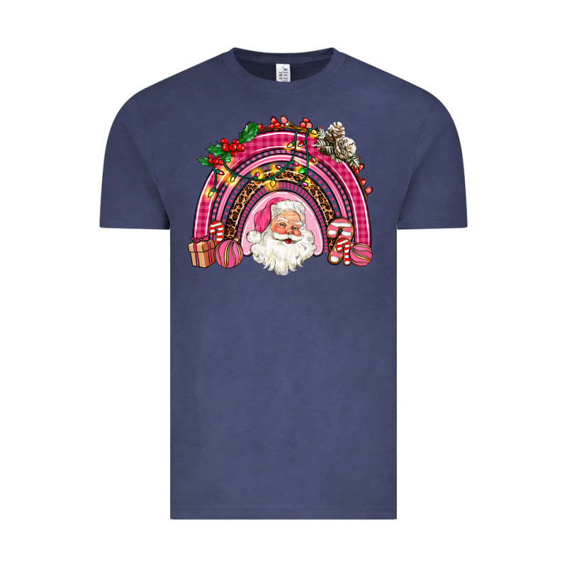 Pink Christmas Rainbow Vintage Tee by AdoDesignShop | Teevron