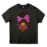 Asphalt sorority colors purple carol afro messy bun woman Heavy Core Tee - texasbilliewilder