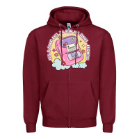 Burgundy its a good day to run my small business Zipper Hoodie - MaliasSmallBusiness