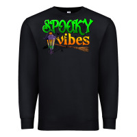 Black spooky vibes Premium Sweatshirt - BundleAndBundleShop