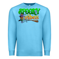 Ocean Blue spooky vibes Premium Sweatshirt - BundleAndBundleShop