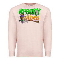 Pale Pink spooky vibes Premium Sweatshirt - BundleAndBundleShop