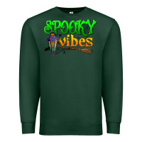Sports Green spooky vibes Premium Sweatshirt - BundleAndBundleShop