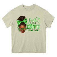 Mossy sorority colors green its the self love for me afr Heavy Core Tee - texasbilliewilder