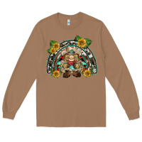Toasted Coconut western gnome sunflowers rainbow Long Sleeve Tee - BarkalooDesign
