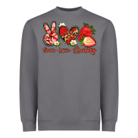 Storm peace love strawberry Heavyweight Sweatshirt - Artiststas