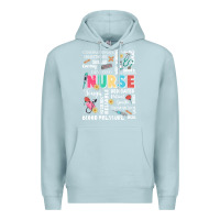 Blue Mist nurse word Premium Hoodie - JahusDesignShop