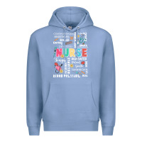 Colony Blue nurse word Premium Hoodie - JahusDesignShop