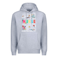 Heather Grey nurse word Premium Hoodie - JahusDesignShop