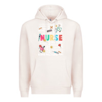 Pale Pink nurse word Premium Hoodie - JahusDesignShop
